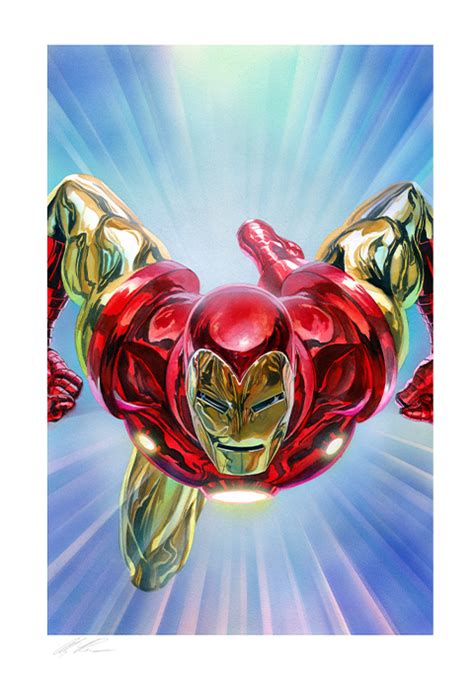Invincible iron man is part of the marvel now ! Marvel The Invincible Iron Man Fine Art Lithograph by Alex ...