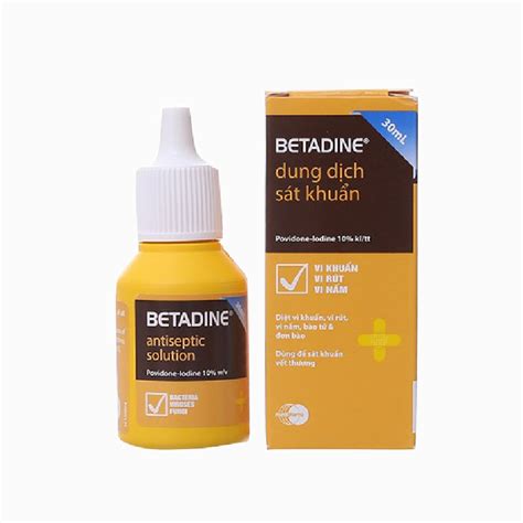 Dung Dịch Sát Khuẩn Betadine 10 Chai 30ml Nhà Thuốc Vivita