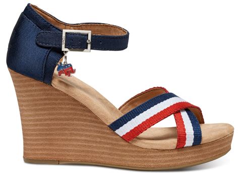 Shoe of the Day | TOMS Election Charms Wedges | SHOEOGRAPHY