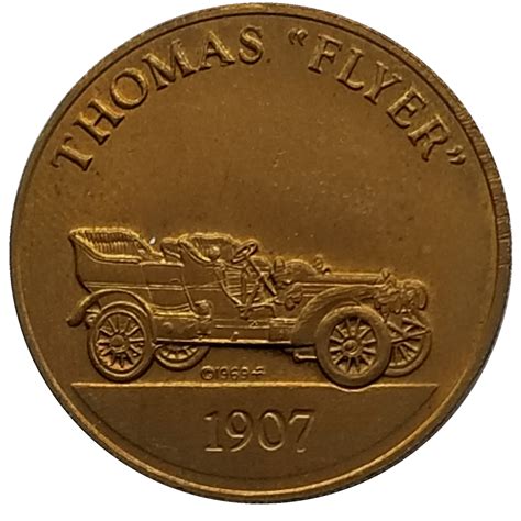 Franklin Mint - Collection of Antique Car Coins - Series 2 (Thomas
