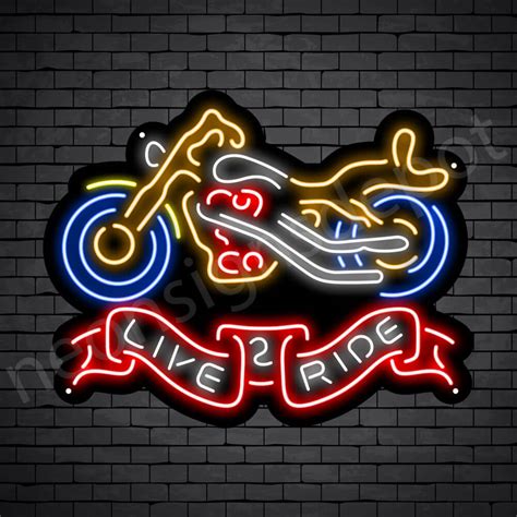 Motorcycle Neon Bar Sign Neon Signs Depot