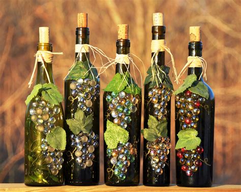 Wine Bottle Recycle Craft Project Crafts And Arts Ideas