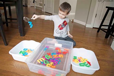 Alphabet Scoop And Transfer Literacy Activity Busy Toddler