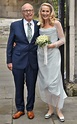 Jerry Hall Wears Blue Wedding Dress as She & Rupert Murdoch Celebrate ...