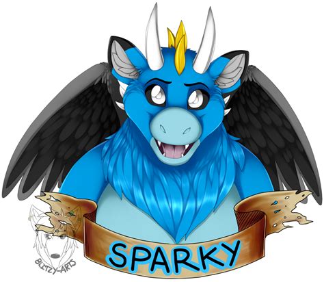 Badge Commission Sparky — Weasyl