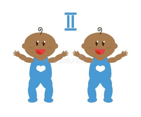 Baby Black Twins Clipart Stock Illustrations 14 Baby Black Twins