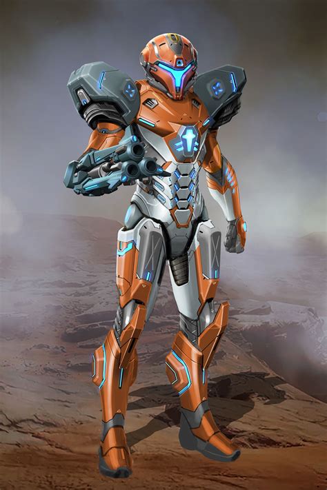 Redesign Of Metroid Prime 3s Ped Suit Samus Metroid Samus Samus Aran