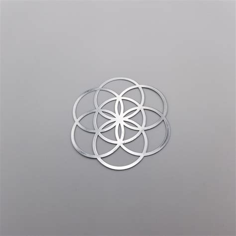 17 Seed Of Life Orgonite Metal Sticker Sacred Geometry Metal Etsy