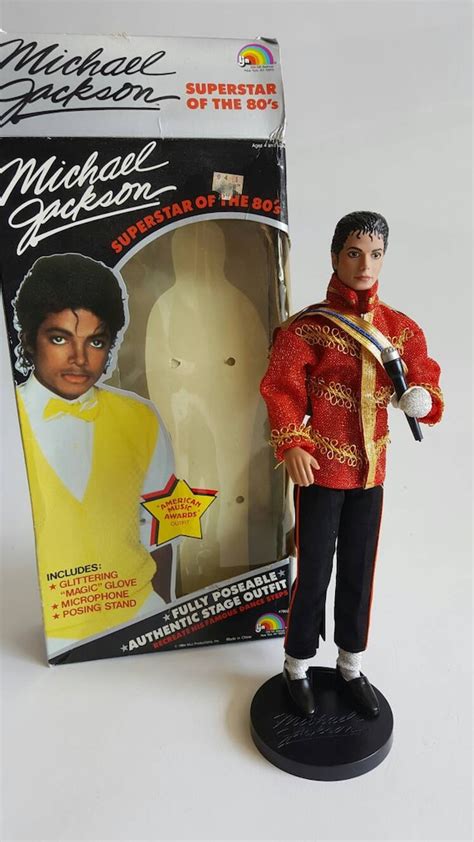 Michael Jackson Doll With Box And Stand American Music