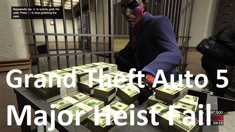 1st mission (gta 5) download: Grand Theft Auto 5, Major Heist Fail - YouTube