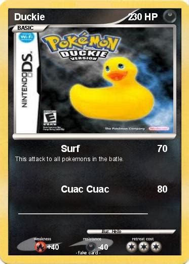 Pokémon Duckie 2 1 1 Surf My Pokemon Card