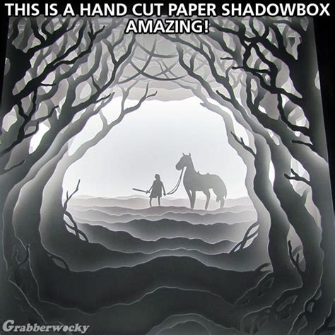 Amazing Shadowbox Art! Kirigami, Paper Cutting, Cut Paper, 3d Paper Art