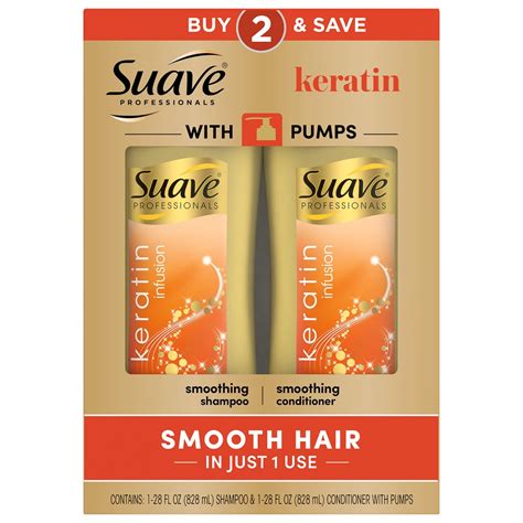 Suave Professionals Keratin Infusion Smoothing Shampoo And Conditioner