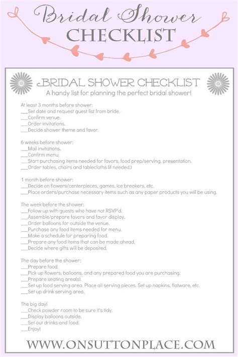 Southbound Guide How To Plan The Perfect Bridal Shower Plus Printable