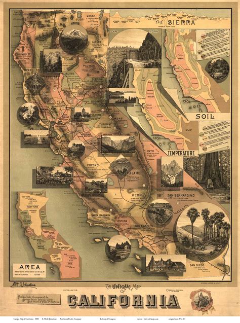 Old Maps Of California State Maps