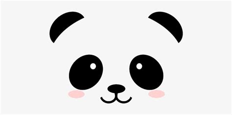 Pandas Kawaii Png Cute Cartoon Panda Face Transparent Png 736x414