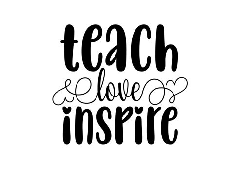 Teach Love Inspire Svg T For Teacher Personalized Teacher Name Svg