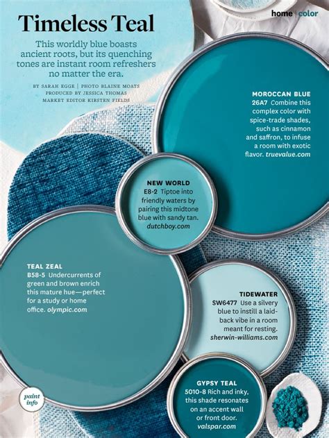 Teal Blues Teal Paint Colors Teal Paint Paint Shades