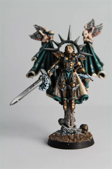 St Celestine Sisters Of Battle Painted By Rebecca Jackson Dungeons