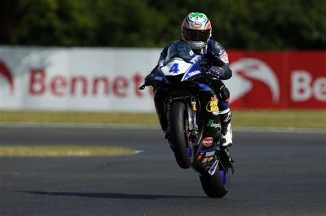 snetterton bsb fourth straight supersport pole for kennedy bikesport news