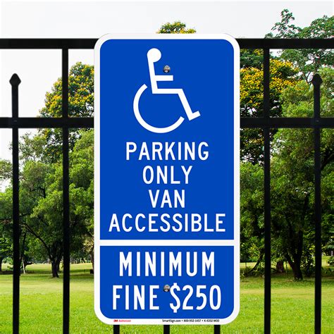 California Parking Only Van Accessible Sign Ada Symbol Sku K 4352 Mod