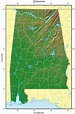 Alabama Relief Map - MapSof.net