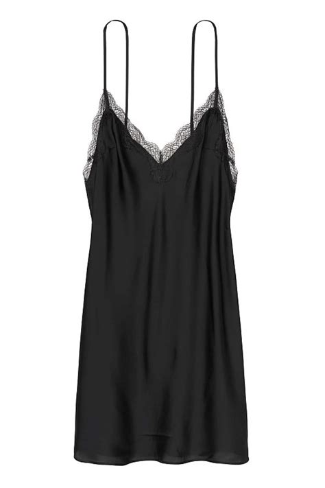 buy victoria s secret satin and lace slip dress from the victoria s secret uk online shop