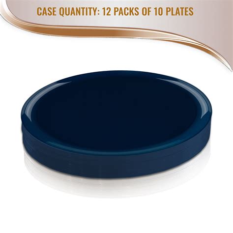 Plastic Plates Navy Flat Round Pastry Plates Smarty Had A Party
