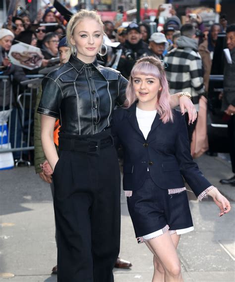 Sophie Turner And Maisie Williams Leaves Good Morning America In New