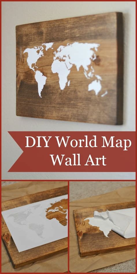 Diy World Map Na Diy Zrób To Sama Zszywkapl