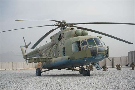 An Afghan Army Mi 17 Helicopter With The Kandahar Air Nara And Dvids