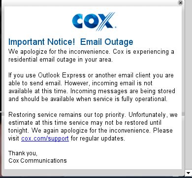 At&t internet email & security. Cox's Massive Weekend E-Mail Outage; Reason #1 to Get An ...