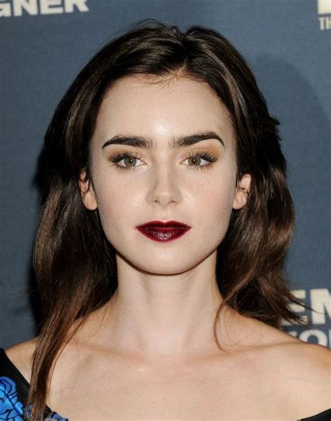 pin by han lasagna on lily collins lily collins hair lily collins eyebrows red lily