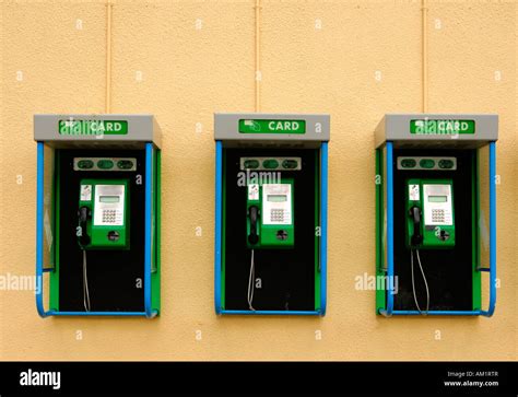Public Pay Phones For Phone Cards South Africa Stock Photo Alamy