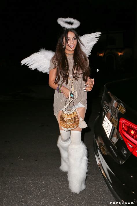 Vanessa Hudgens Dressed Up As An Angel In Vanessa Hudgens S Halloween Costumes Over The
