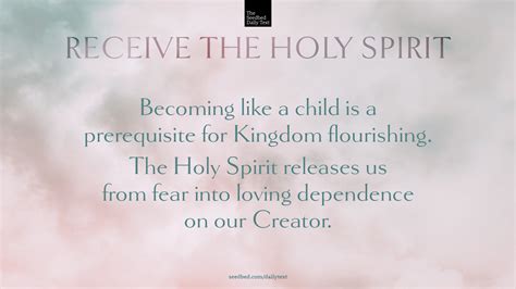 The Holy Spirit Empowers Us With The Fathers Love Seedbed