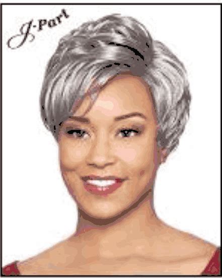 Foxy Silver Synthetic J Part Wig Mariana