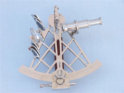 buy admiral s chrome sextant 12in with black rosewood box nautical decor