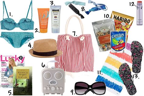 summer beach bag essentials college gloss
