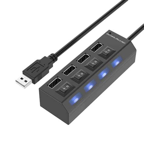 4 Port Usb Hub With Onoff Switches