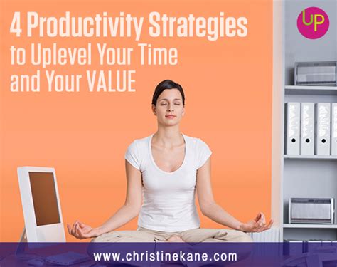 4 Productivity Strategies Christine Kane
