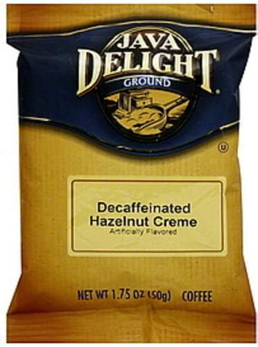 Java Delight Ground Hazelnut Creme Decaffeinated Coffee 1 75 Oz