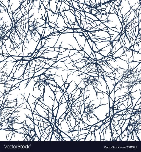 Texture Branches Seamless Pattern Royalty Free Vector Image