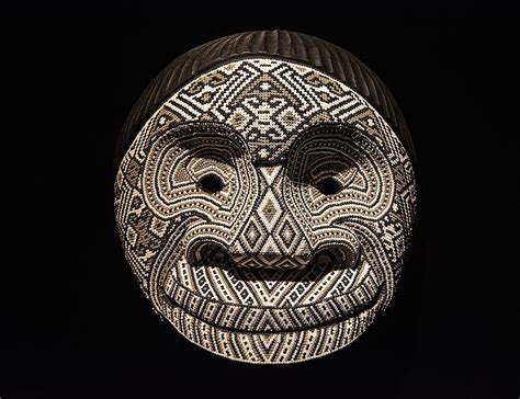 from the chaquiras region of colombia kamëntsá mask used in a folk ritual perhaps the carnival