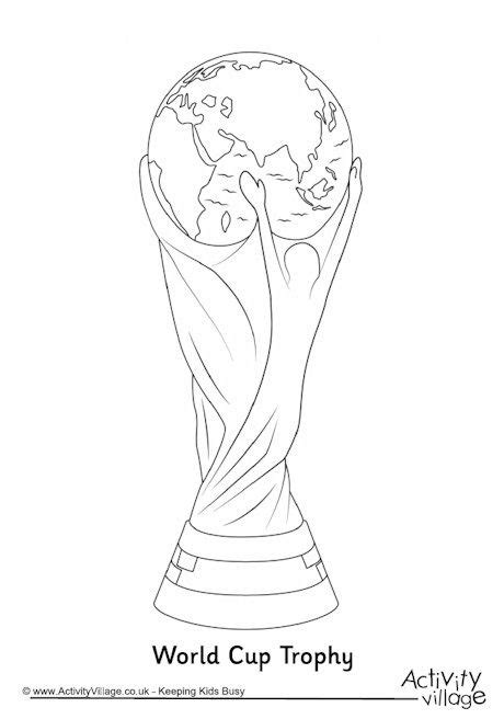 World Cup Trophy Colouring Page World Cup Trophy World Cup Cup Tattoo