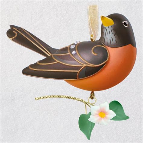 2018 The Beauty Of Birds 14 American Robin Plastic Christmas Tree