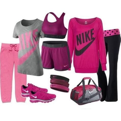 Outfit Nike Pro Cool Pink Love Pink Girls Shorts Pants Bra
