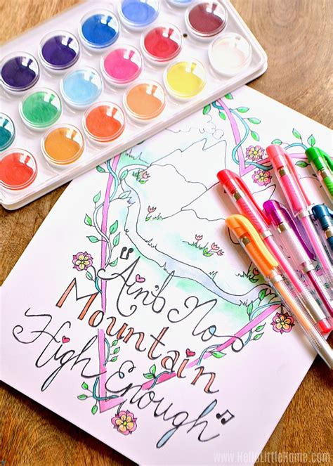 The logo created through our logo maker tool comes with our logo maker page is fully responsive and optimized for desktop, mobile, and tablet versions. Create Your Own Coloring Pages ... A Step-by-Step Guide | Hello Little Home