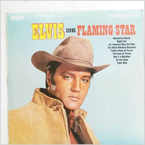 Elvis Sings Flaming Star Elvis Presley Lp