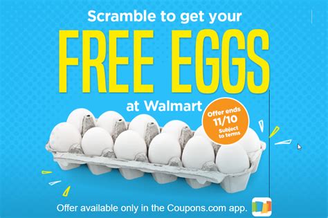 Your receipt must be submitted by 11/12. Get Free Eggs After Cash Back at Walmart - 24/7 Moms
